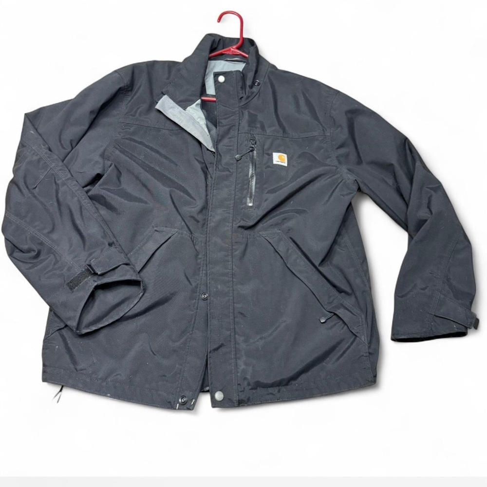 Carhartt black Jacket with Orange Emblem